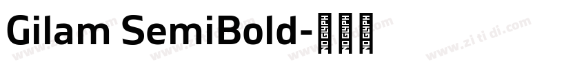 Gilam SemiBold字体转换